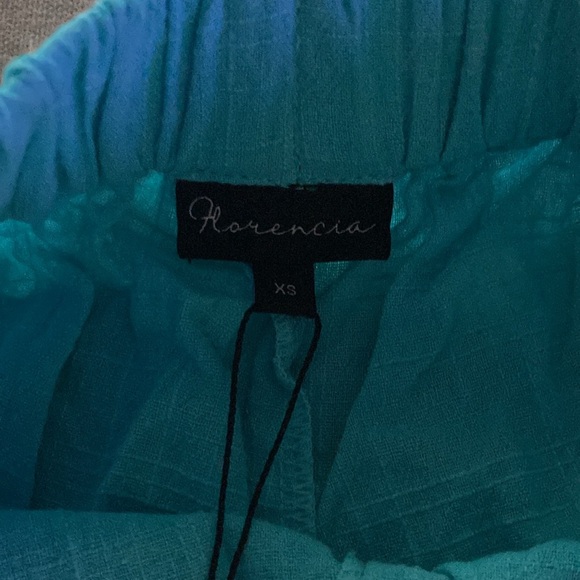NWT Florencia Miri Shorts, Aquamarine, Size 6 - Picture 3 of 7